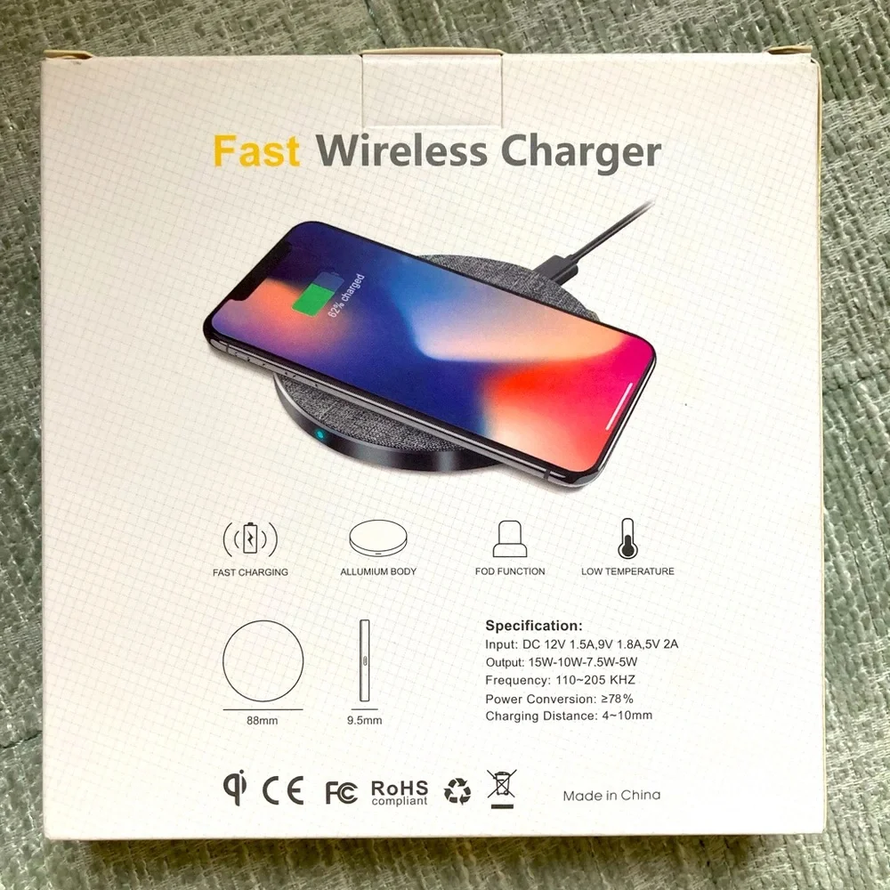NWT Wood Cordless Charger | Fast Wireless Charger